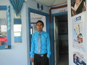 Jerson dressed for his practicum at school!